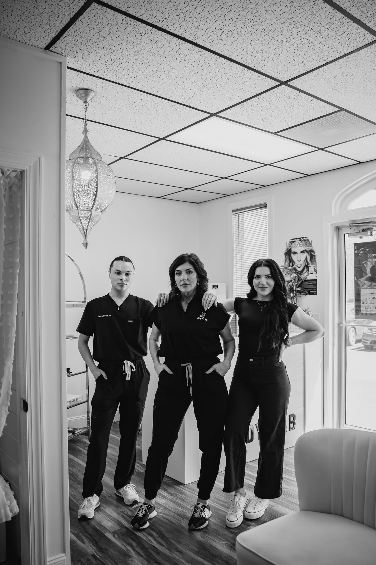 Natalie Catalano administering treatment